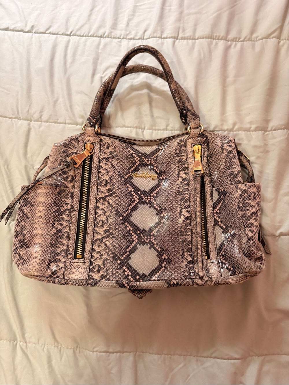 Authentic used Aimee Kestenberg Snakeskin Embossed Purse